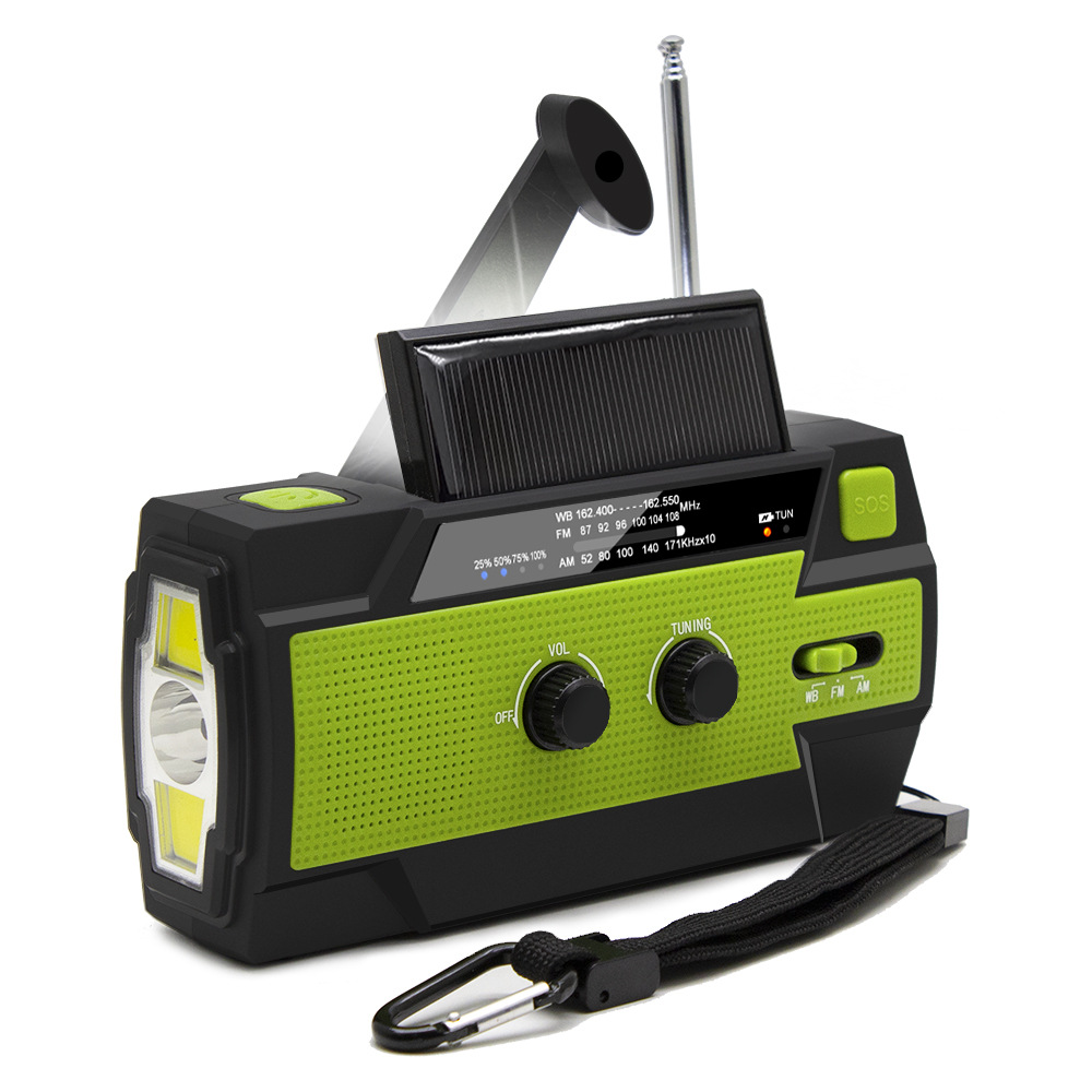EmergencyRadio - Multifunctionele Radio op Zonne- Energie