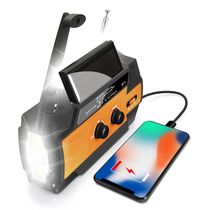EmergencyRadio - Multifunctionele Radio op Zonne- Energie