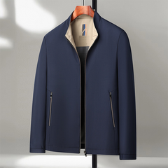 Icone™ CasualJacket: Staande Kraag Casual Rits Jas Voor Heren