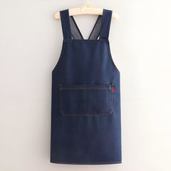 Icone™ DenimApron: Stijlvol Comfortabel Cross-Back Denim Schort