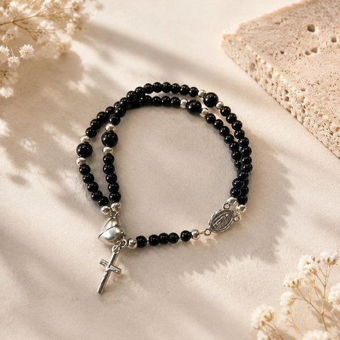Jewelance™ RosaryBracelet 1+1 GRATIS: Magnetische Sluiting Klassieke Rozenkransarmband