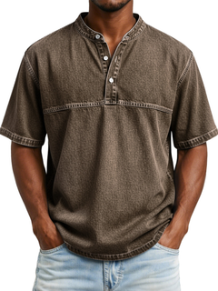 Icone™ SummerShirt: Ademend Vintage Stijl Heren Toevallig Zomer Overhemd