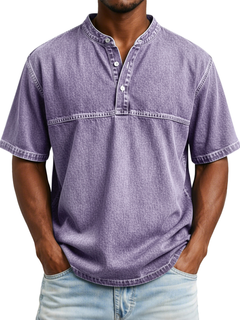 Icone™ SummerShirt: Ademend Vintage Stijl Heren Toevallig Zomer Overhemd