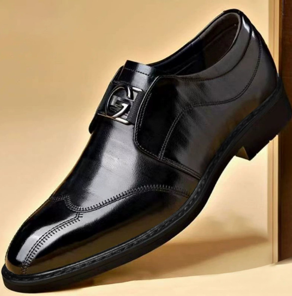 Happy™ ClassyShoes: Luxe Heren Leer Formeel Puntig Stijlvol Schoenen