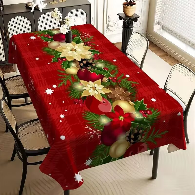Globetrek° TableCovers: Duurzaam Rechthoekig Kerstmis Tafel Hoezen
