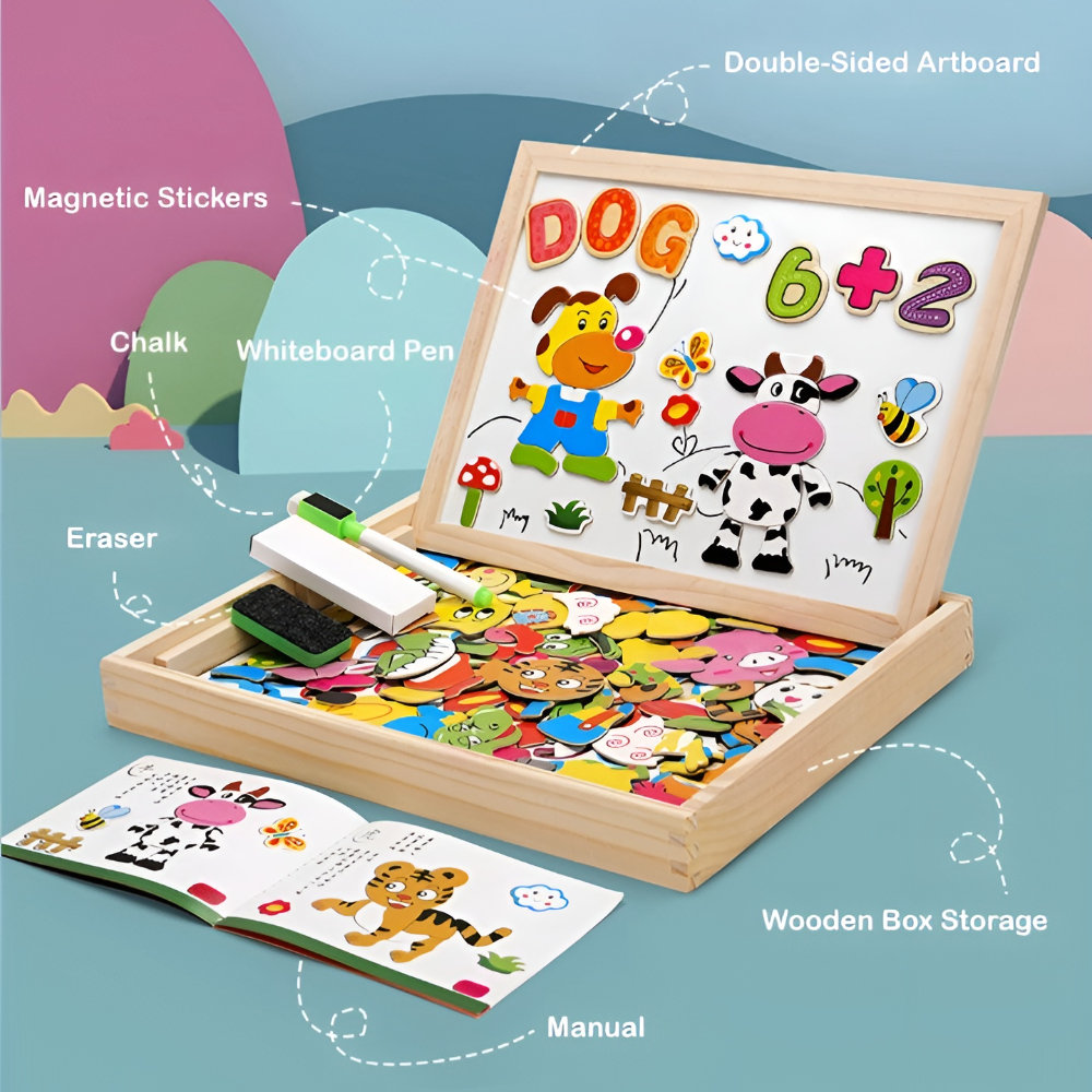Kletshuts™ SketchBoard: Leuk Interactief Kinderen Magnetisch Schets Bord