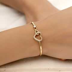 Jewelance™ HeartBracelet 1+1 GRATIS: Modern Elegant Oneindigheid Hart Armband