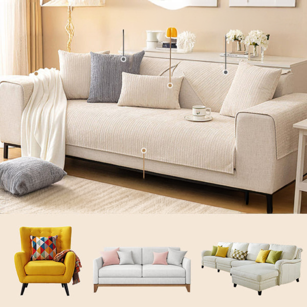 Globetrek° SofaCover – Elegant Duurzaam Premie Stof Bankhoes