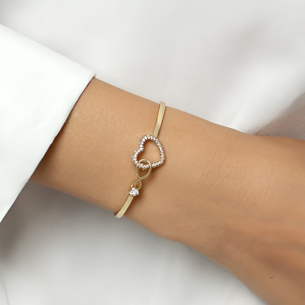 Jewelance™ HeartBracelet 1+1 GRATIS: Modern Elegant Oneindigheid Hart Armband
