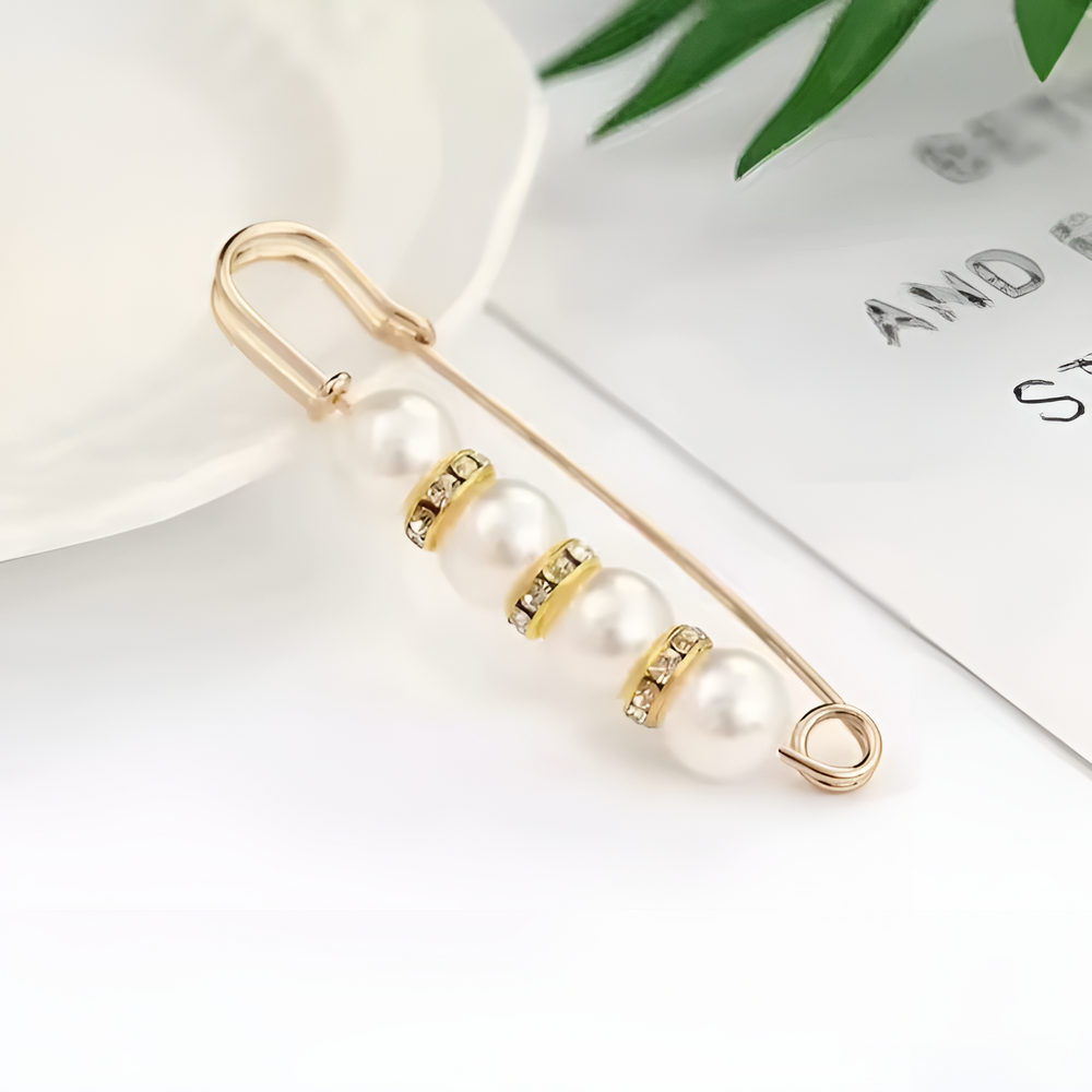 Jewelance™ BroochPin 1+1 GRATIS: Elegant Stijlvol Parel Veiligheid Speld Broches Set