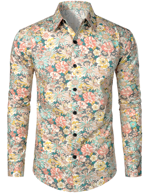 Icone™ FloralSleeve - Tijdloos Klassieke Stijl Bloemenprint Top