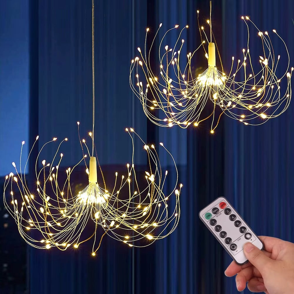 Ledsen™ FireworkLamp: Flexibele Zonne-Energie Vuurwerkstijl Lamp