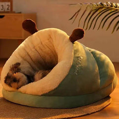 DogCatFri™ ComfyCave: Premium Zachte Ondersteuning Warme Comfortabele Hol Bed Voor Huisdieren
