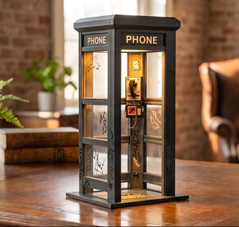 Ledsen™ TelephoneLamp: Vintage Miniatuur Telefooncel Lamp