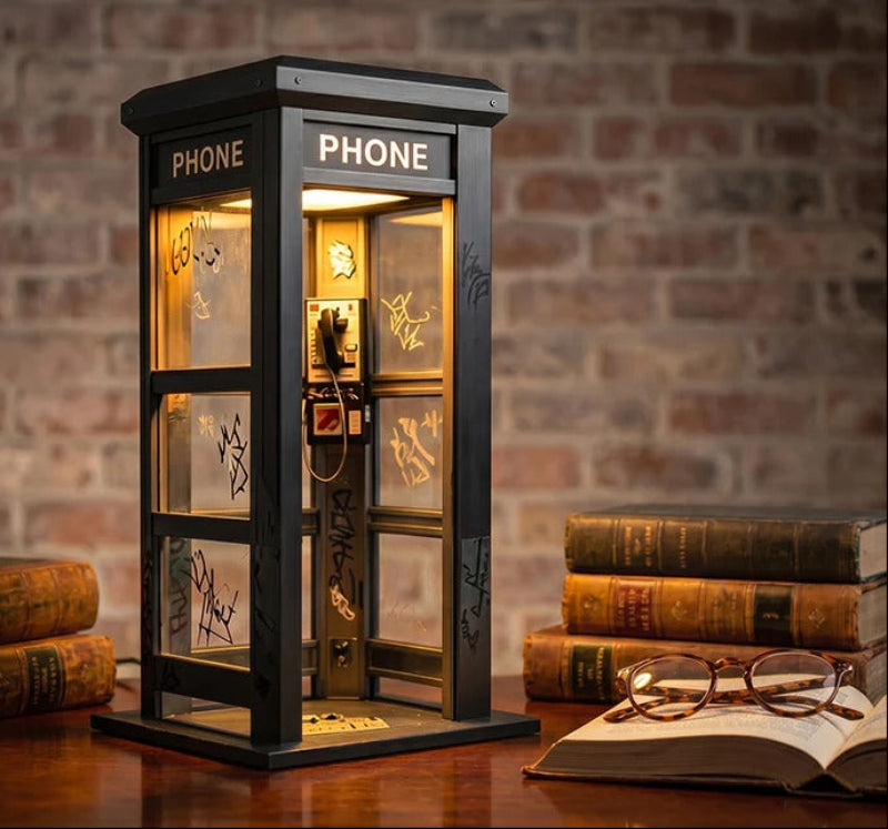 Ledsen™ TelephoneLamp: Vintage Miniatuur Telefooncel Lamp