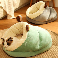 DogCatFri™ ComfyCave: Premium Zachte Ondersteuning Warme Comfortabele Hol Bed Voor Huisdieren