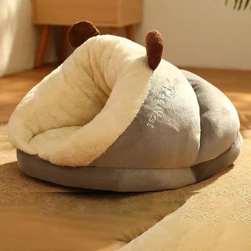 DogCatFri™ ComfyCave: Premium Zachte Ondersteuning Warme Comfortabele Hol Bed Voor Huisdieren
