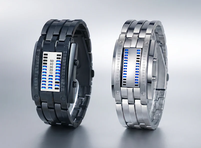 LEDWatch: Futuristische Premium Duurzame Digitale LED Horloge