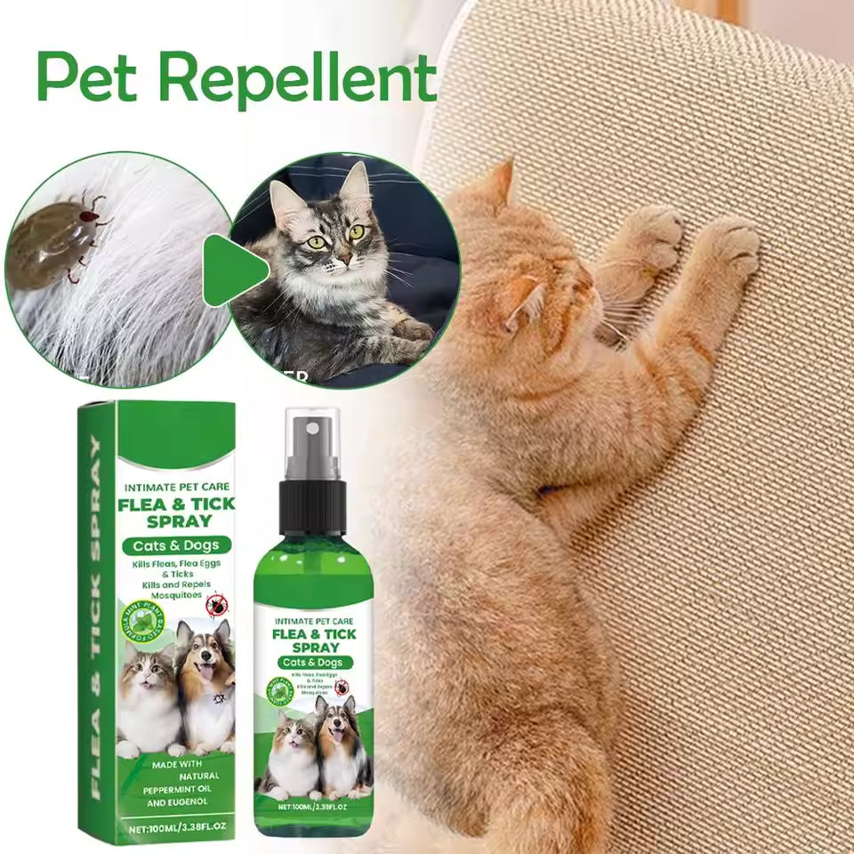DogCatFri™ PetCare: Zachte, Gemakkelijke En Snelle Vlooien- En Teekenspray Voor Huisdieren
