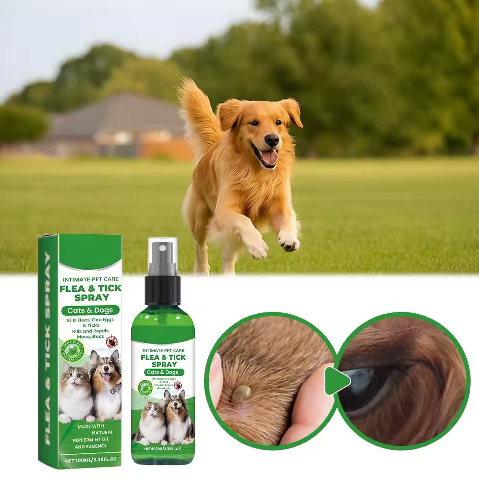 DogCatFri™ PetCare: Zachte, Gemakkelijke En Snelle Vlooien- En Teekenspray Voor Huisdieren