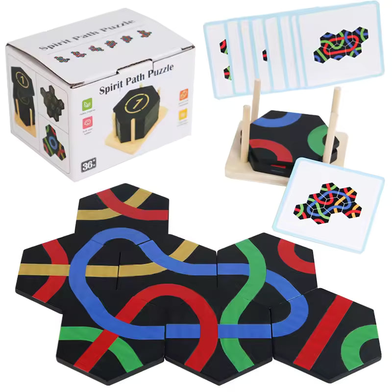 Kletshuts™ PathPuzzle: Educatieve Gezinsvriendelijke Path Puzzle