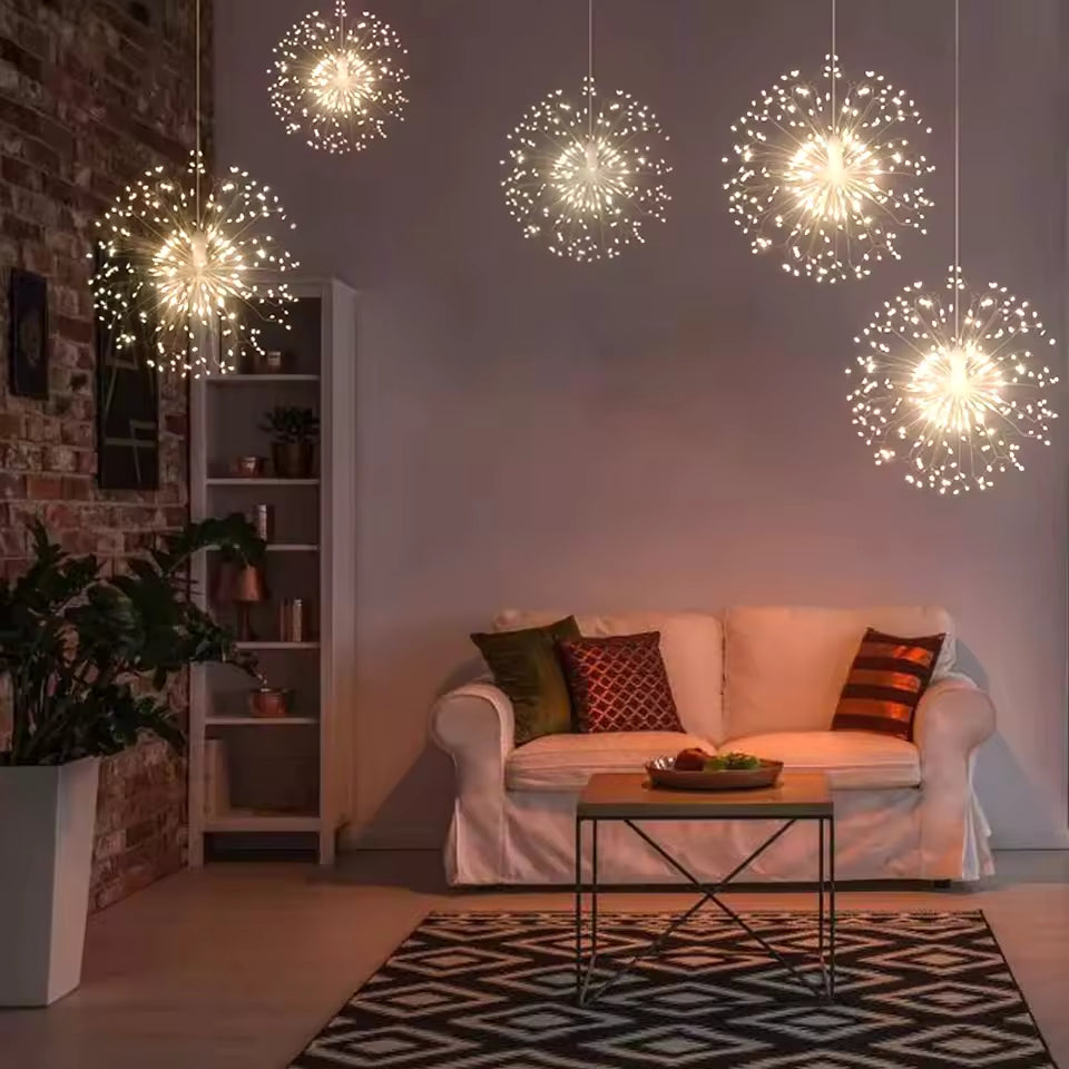 Ledsen™ FireworkLamp: Flexibele Zonne-Energie Vuurwerkstijl Lamp