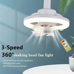 Ledsen™ FanLight: Slimme, Afstandsbedienbare Plafondventilator En Licht In Eén