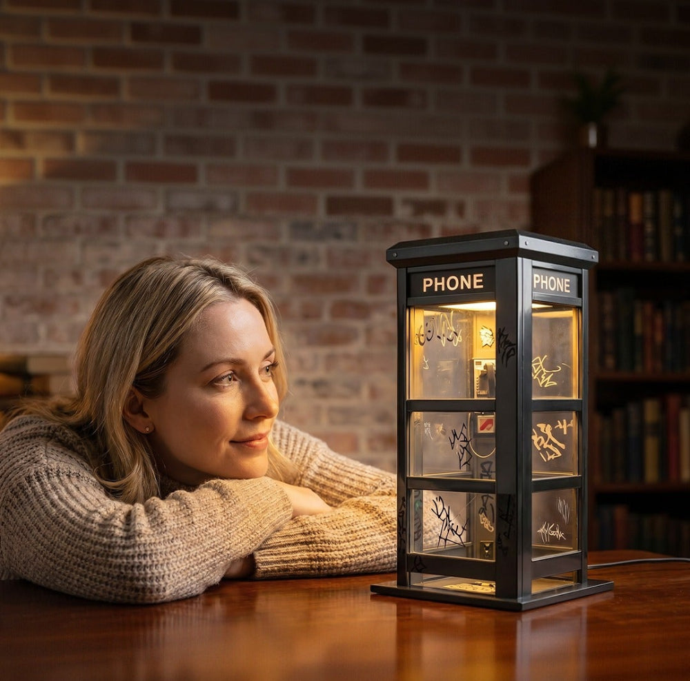 Ledsen™ TelephoneLamp: Vintage Miniatuur Telefooncel Lamp