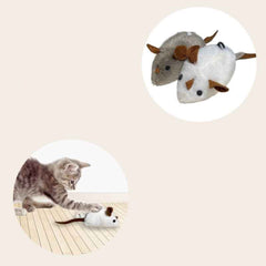 Catfri® SqueakyMouse 1+1 GRATIS: Realistisch Interactief Pluche Kattenspeeltje Piepende Muis