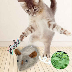 Catfri® SqueakyMouse 1+1 GRATIS: Realistisch Interactief Pluche Kattenspeeltje Piepende Muis