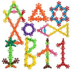 Kletshuts™ SnowflakeBlocks: Montessori Educatieve Creatieve Sneeuwvlok Blokken Constructie Set