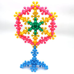 Kletshuts™ SnowflakeBlocks: Montessori Educatieve Creatieve Sneeuwvlok Blokken Constructie Set
