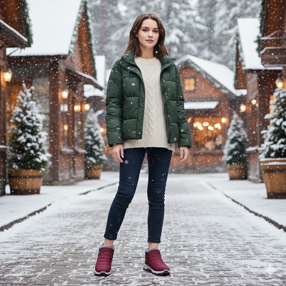Happy™ WinterBoots:   Heren En Vrouwen Gemakkelijk Uitglijden-Op Fleece Gevoerd Winter Laarzen