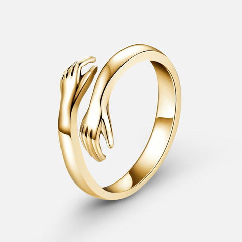 Jewelance™ HugRing 1+1 FREE: Verstelbaar Knuffelend Stijl Belofte Ring