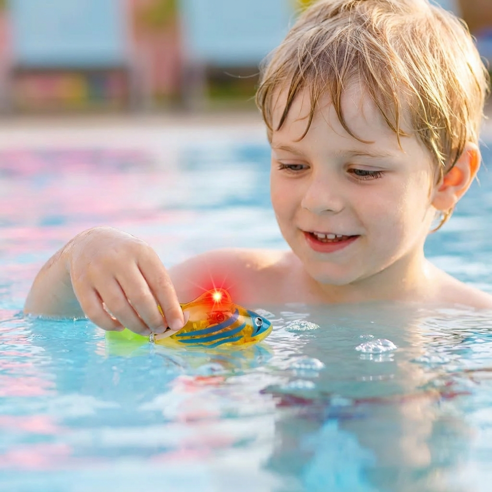 Kletshuts™ FloatingFish: Interactieve Glim-In-Water Drijvende Vissentoys Voor In Bad