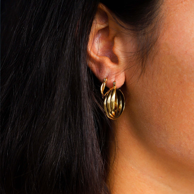 Jewelance™ LuxeHoops 1+1 GRATIS: Luxe Minimalistische Elegante Mode Hoepel Oorbellen
