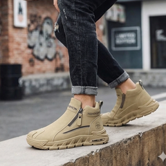 Happy™ OutdoorShoes: Zijkant Rits Wandel Openlucht Schoenen Voor Mannen