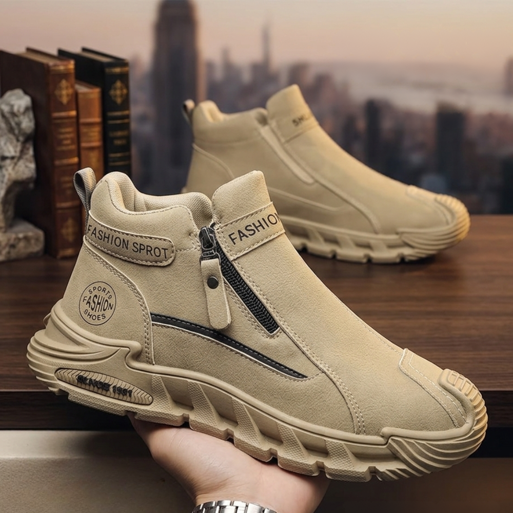 Happy™ OutdoorShoes: Zijkant Rits Wandel Openlucht Schoenen Voor Mannen