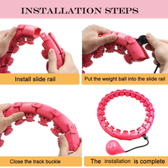 BodyHoop: Gewogen Taille Fitness Trainen Lichaam Hoepel
