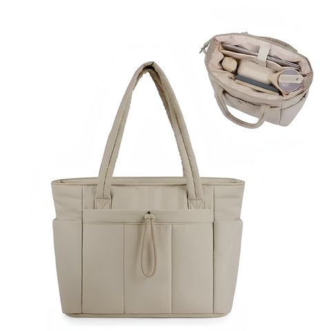 Icone™ ToteBag: Lichtgewicht Multi Compartiment Dames Tote Tas