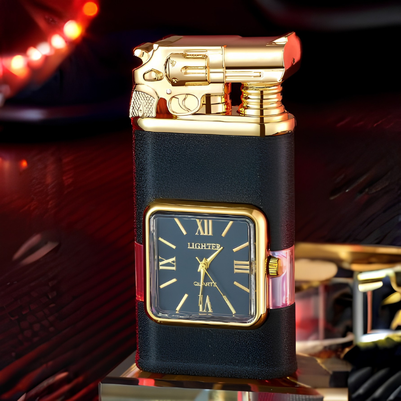 WatchLighter: Vintage Geïnspireerd Multifunctioneel Dubbel Vlam Horloge Aansteker
