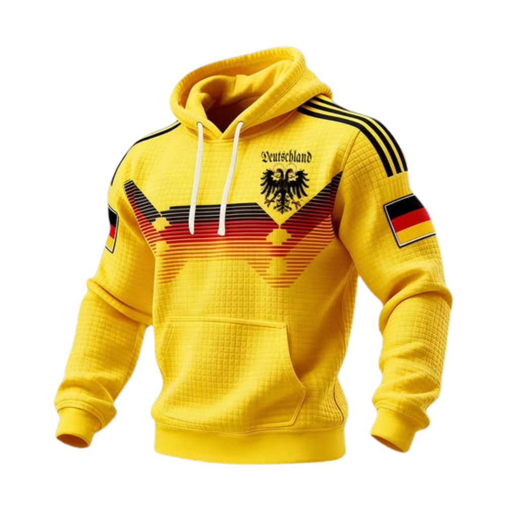 Icone™ CasualHoodie: Trekkoord Toevallig Patriottische Capuchon Met Voorzak