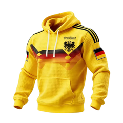 Icone™ CasualHoodie: Trekkoord Toevallig Patriottische Capuchon Met Voorzak