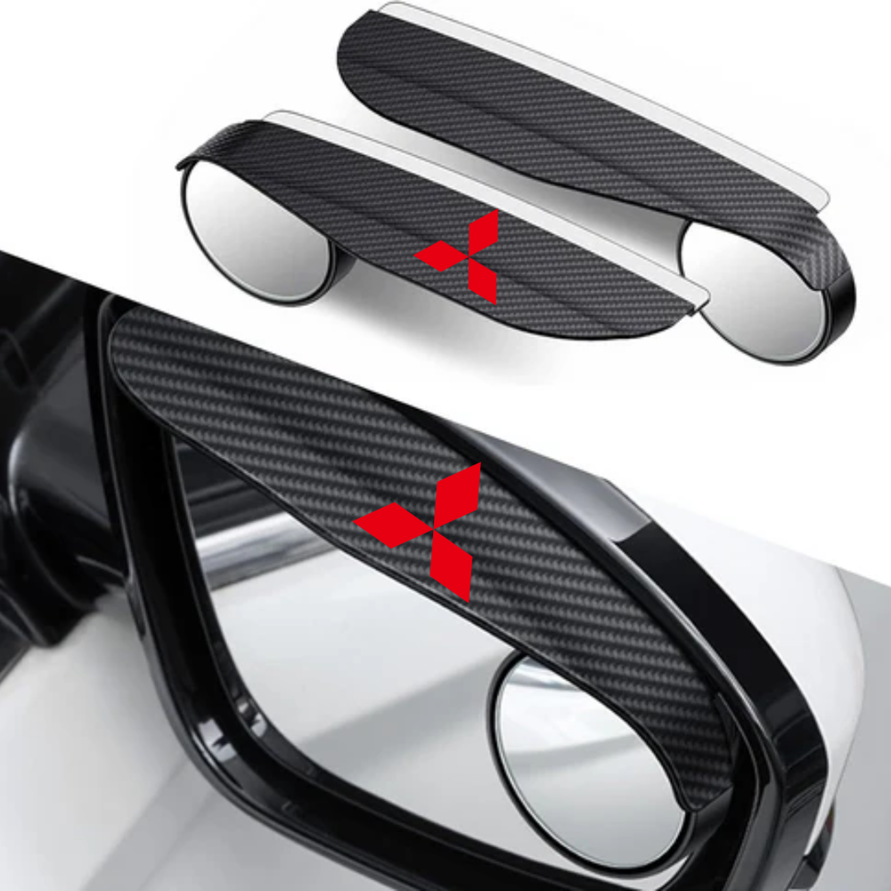 MirrorVisors 1+1 GRATIS: Auto Zijspiegel Regen Wenkbrauw Blinde Hoek Spiegel Visors