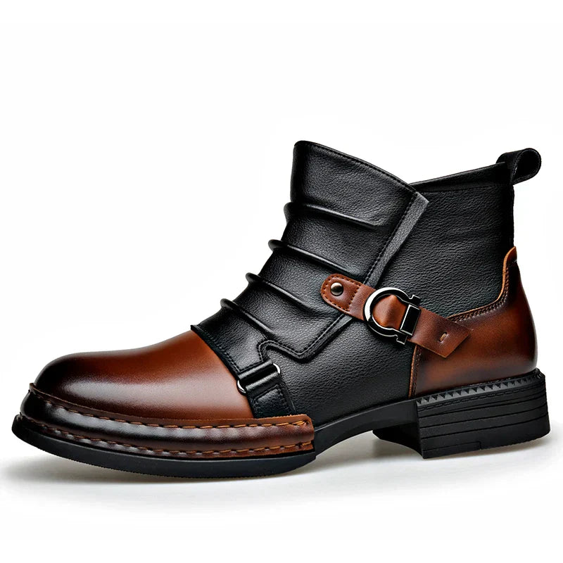 Happy™ CowboyBoots: Klassieke Britse Geïnspireerde Heren Hoge Topje Cowboylaarzen