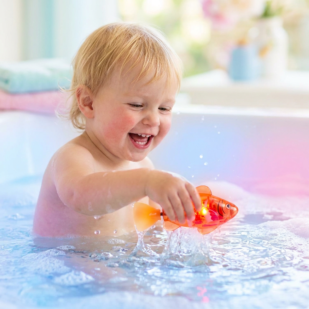 Kletshuts™ FloatingFish: Interactieve Glim-In-Water Drijvende Vissentoys Voor In Bad
