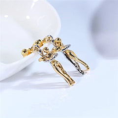 Jewelance™ LoversEarrings 1+1 GRATIS: Elegant Liefdesverwanten Omhelzing Ontwerp Mode Oorbellen