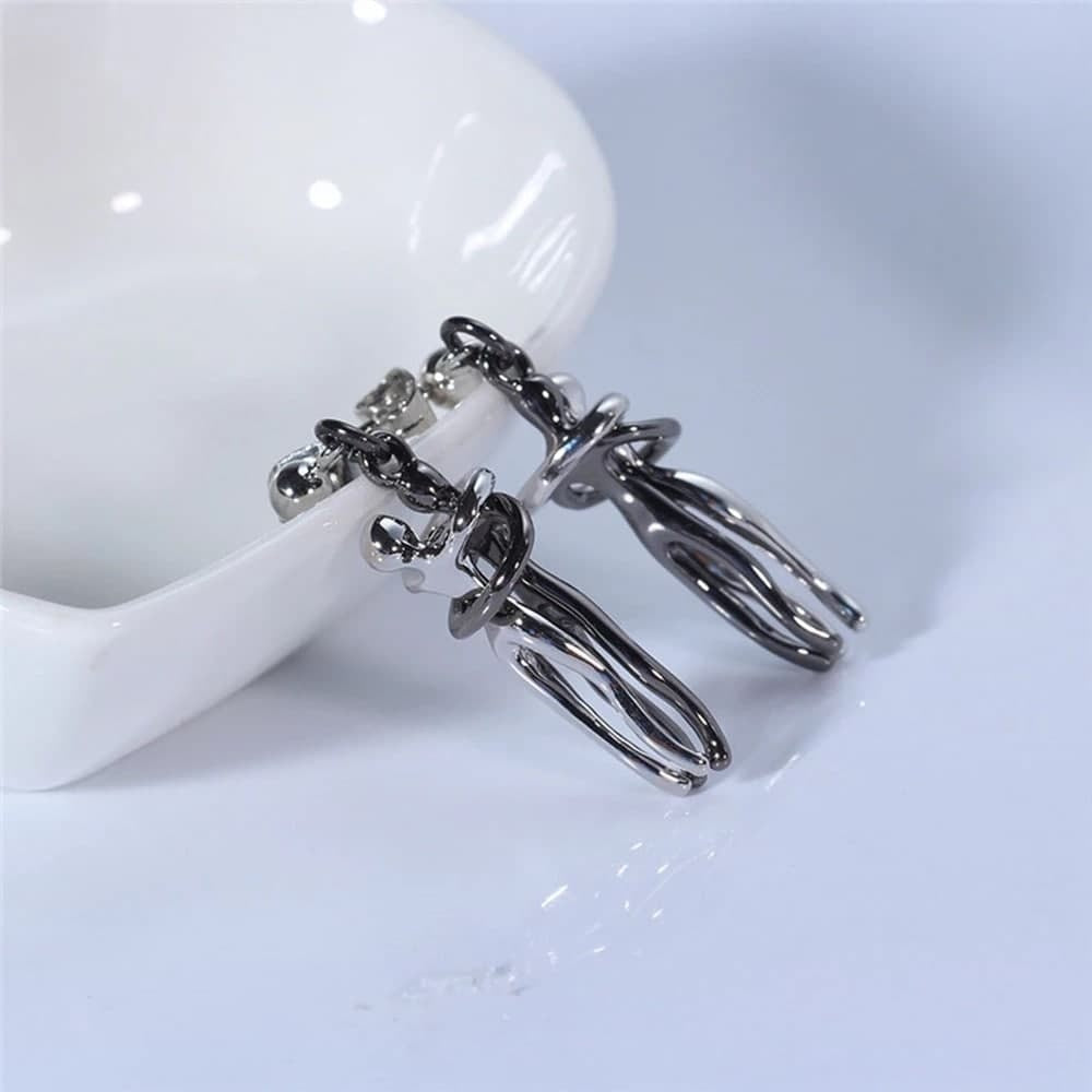 Jewelance™ LoversEarrings 1+1 GRATIS: Elegant Liefdesverwanten Omhelzing Ontwerp Mode Oorbellen
