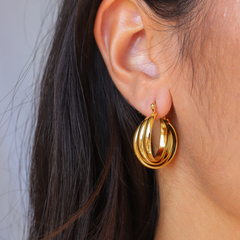 Jewelance™ LuxeHoops 1+1 GRATIS: Luxe Minimalistische Elegante Mode Hoepel Oorbellen