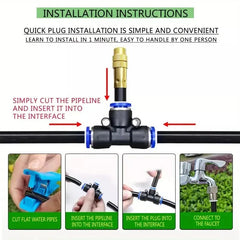 IrrigationSet: Eenvoudig Te Installeren Water Irrigatieset Voor Tuin